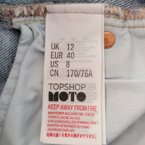 Topshop Moto Mom Cutoff Denim Jean Shorts - Picture 14 of 16